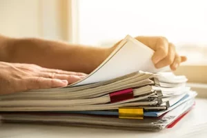 tax document preparation paperwork
