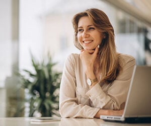 eCommerce businesswoman working online eCommerce businesswoman working online