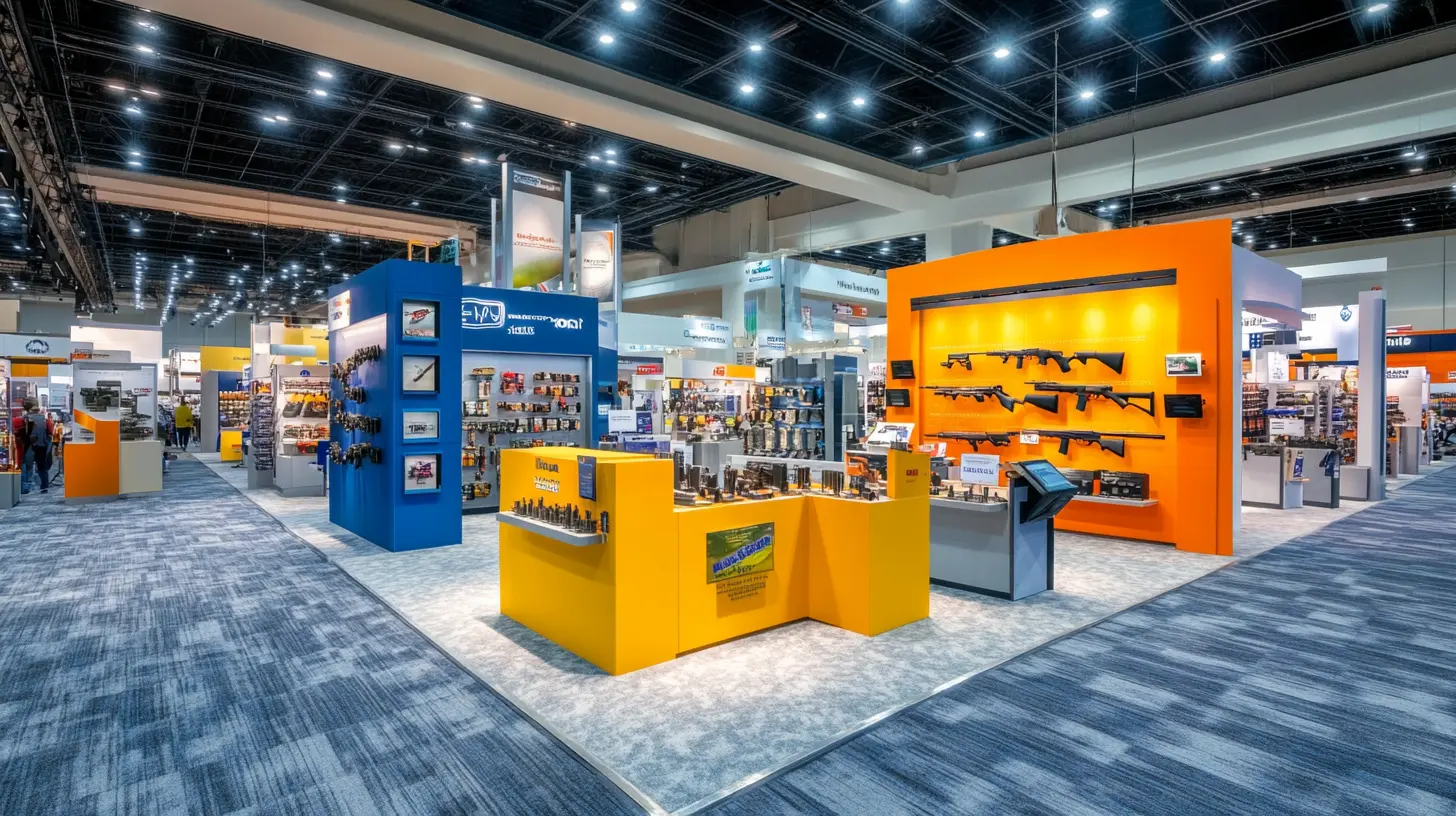gun booth selling guns at gunshow using loophole