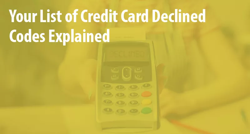 credit card decline codes