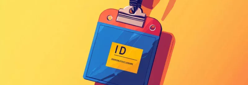 Merchant ID number badge