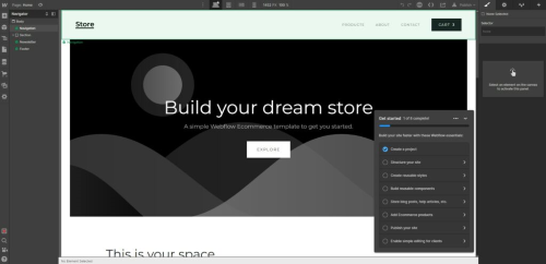 Webflow's customizable website builder