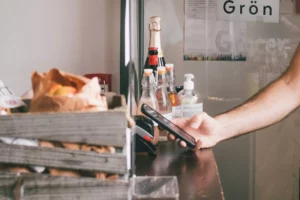 a customer paying on a regular terminal so the business can avoid a square transaction fee