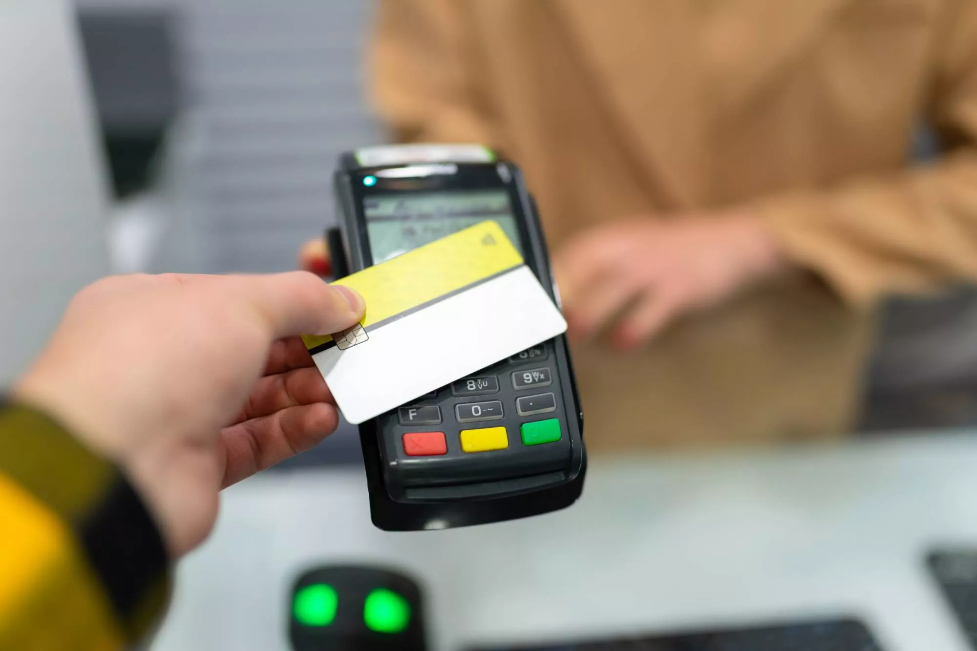 credit card and credit card terminal