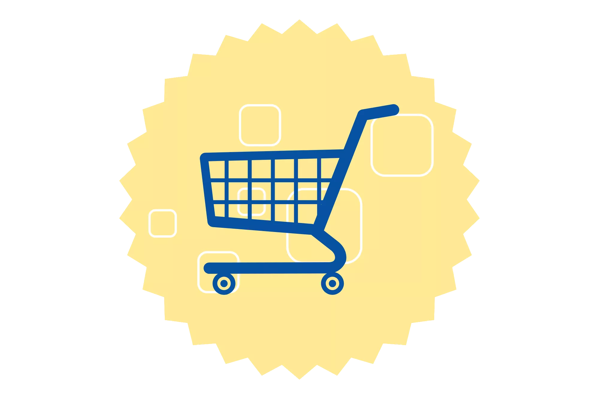 illustration of a shopping cart for a ecommerce business