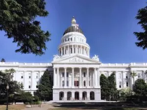 that California state capitol building that sets regulations for an FFL in California