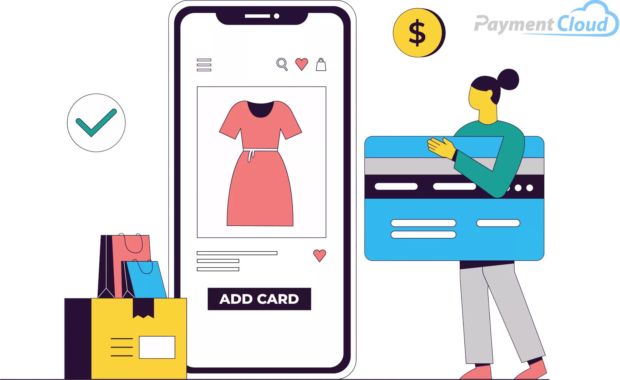woman shopping online on her smartphone with buy now pay later financing