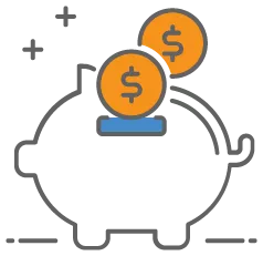 piggy bank during period of economic downturn