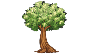 Graphic of a tree with money growing on it representing making money with PaymentCloud