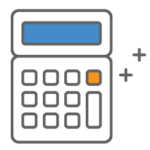 an icon of a calculator to show that good accounting practices will help your fico sbss score