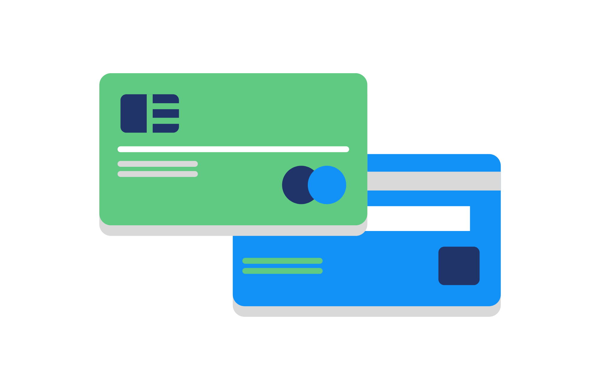 illustration of credit cards to show that accepting payments is important after selecting business insurance