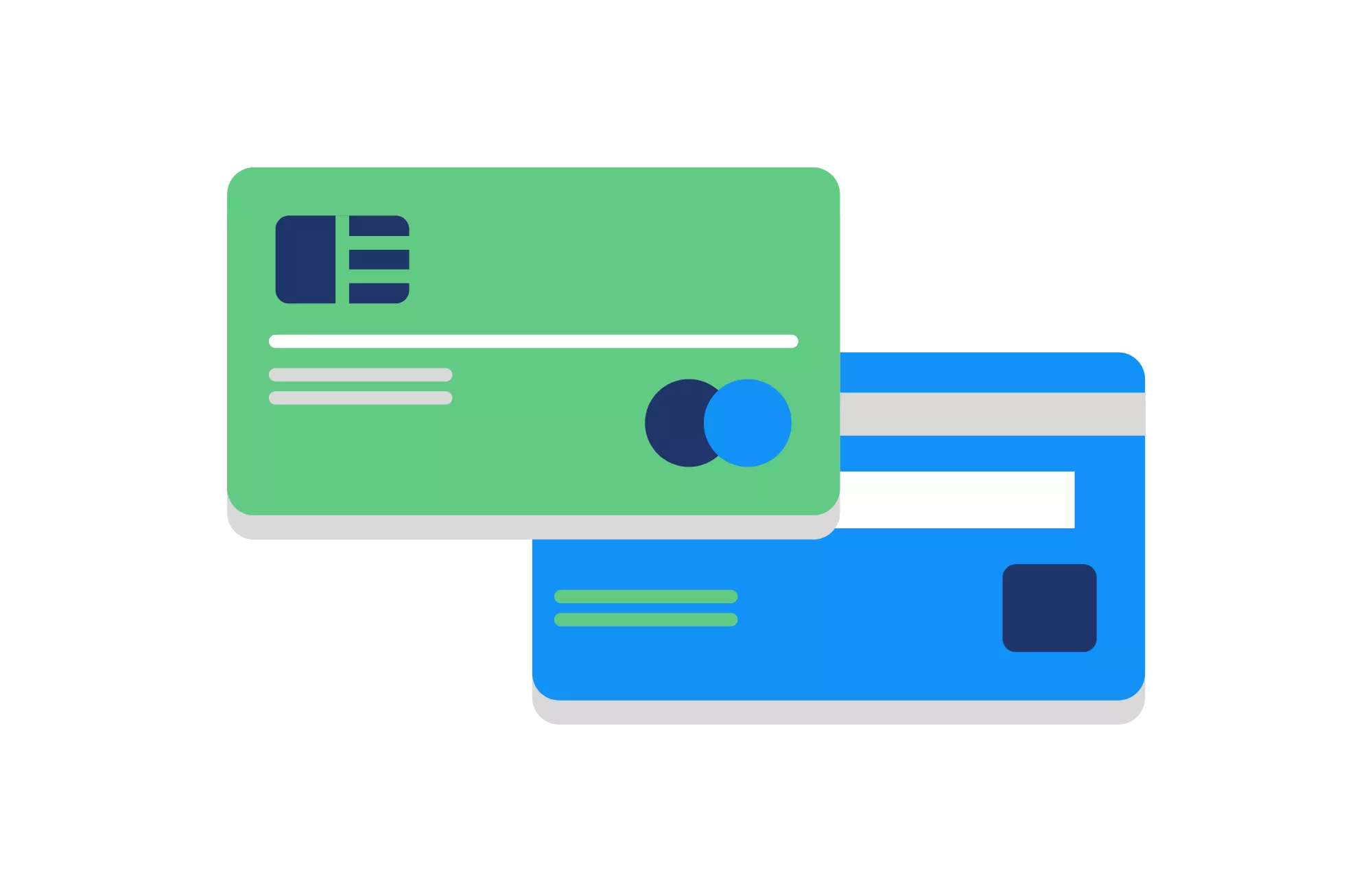 illustration of credit cards to show that accepting payments is important after selecting business insurance