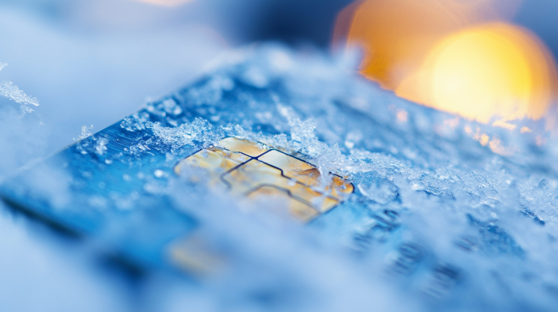 frozen blue credit card needs to unfreeze credit