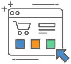 graphic icon of online store for amazon fulfillment cost