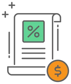 graphic of loan agreement with interest rate is how to establish business credit