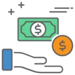 graphic of hand with money showing that making payments on time will help equifax credit score