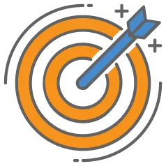 target bullseye graphic icon representing credit policy meaning