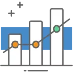 illustration of a bar graph increasing exponentially to show that you must track equifax business credit score