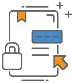 a digital signature for a secure online transaction with lock on it