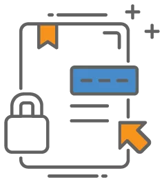 a digital signature for a secure online transaction with lock on it