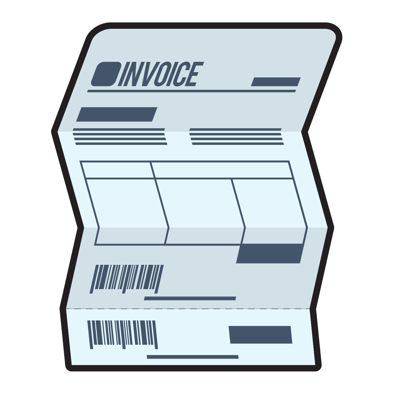 example of an invoice document with customer payment terms