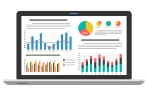 graphic of a laptop showing quickbooks platform experience