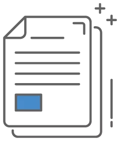graphic icon of a stack of record documents