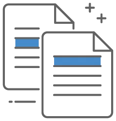 graphic icon of paperwork