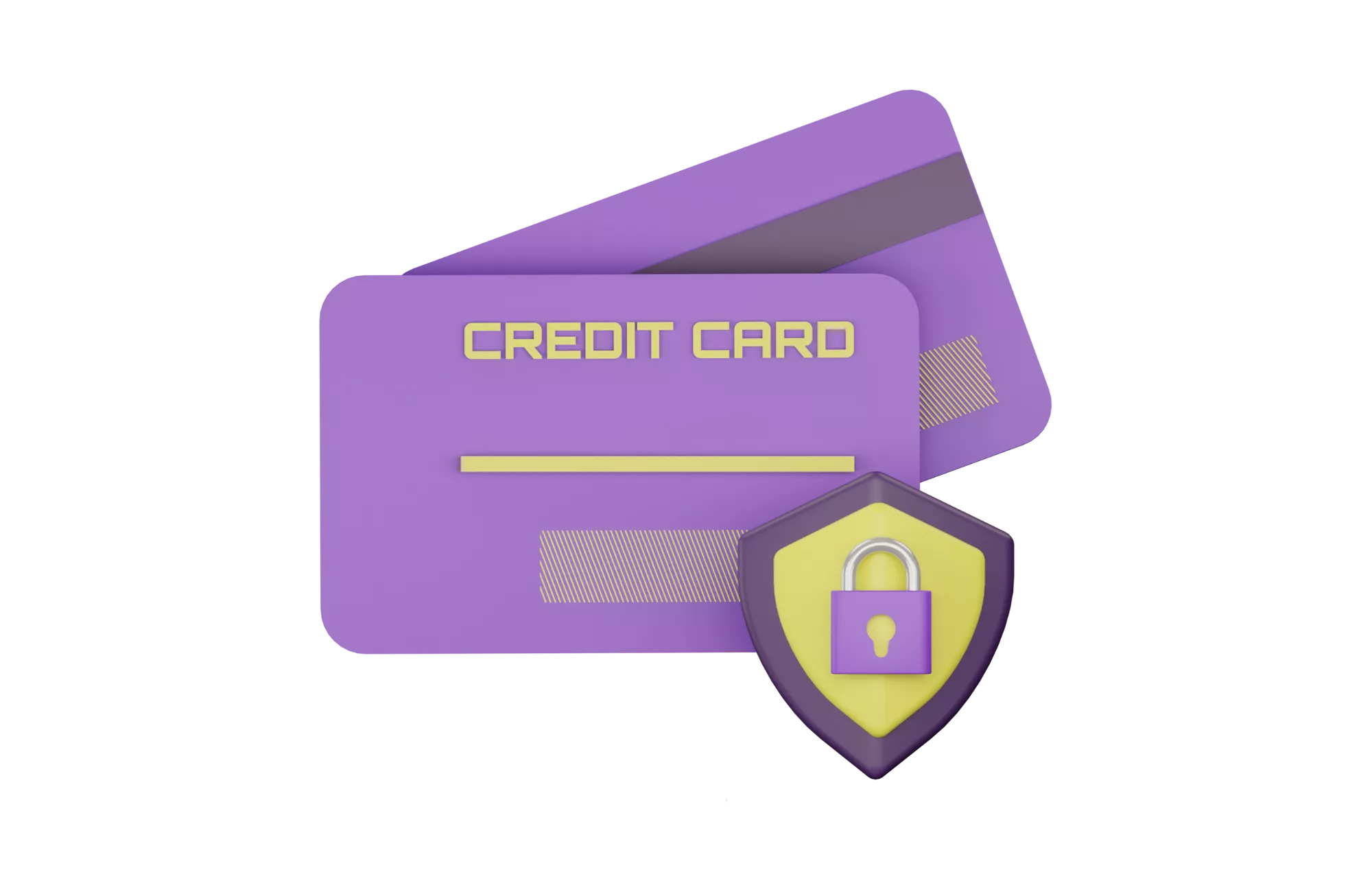 a couple of purple credit cards that can be used for card-not-present transactions via high-risk payment gateways