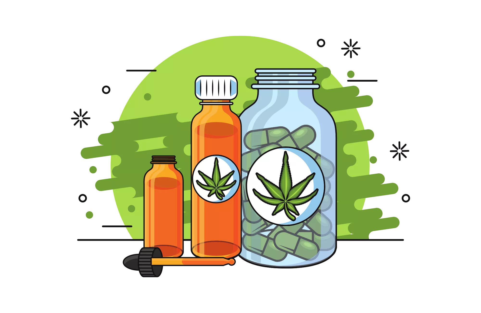 a group of products that are CBD legal in Texas for businesses to sell