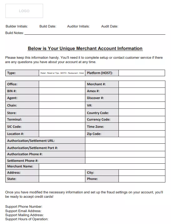 example of a VAR sheet