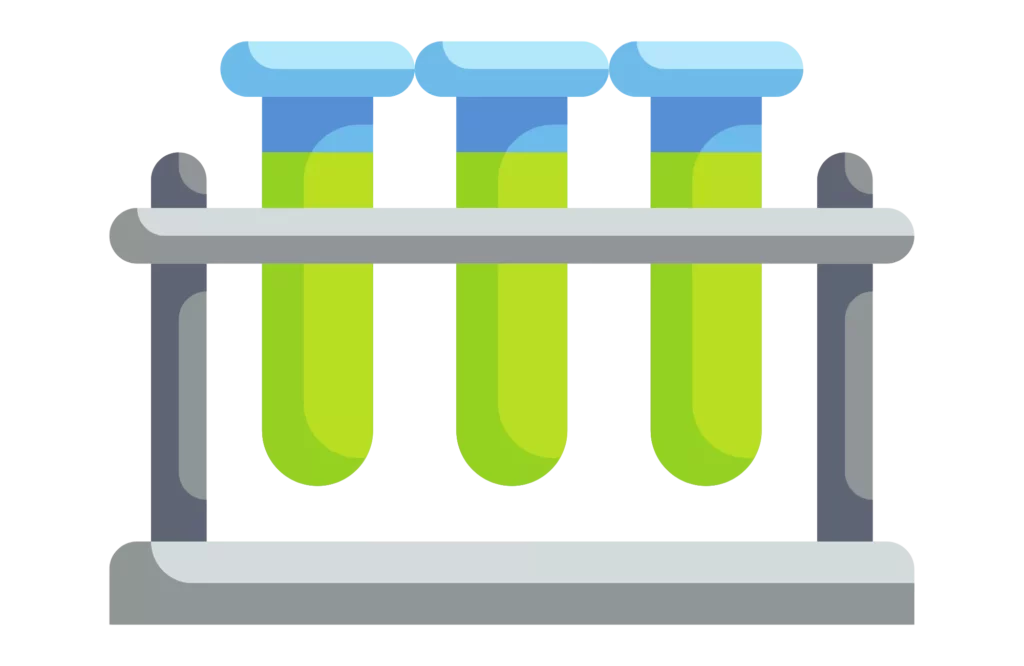 Testing tubes being used for CBD products because of the 2018 hemp farm bill.
