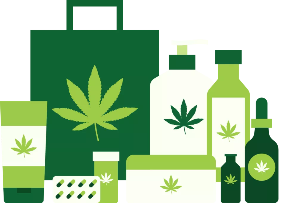 Several cannabis products sold by CBD businesses after the passing of the safe banking act