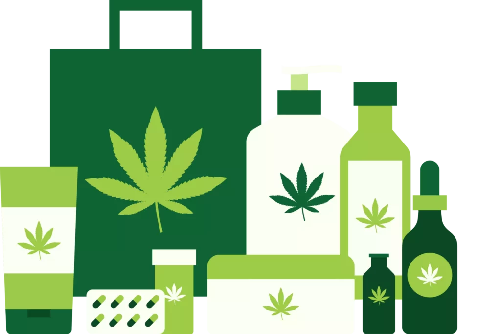 Several cannabis products sold by CBD businesses after the passing of the safe banking act