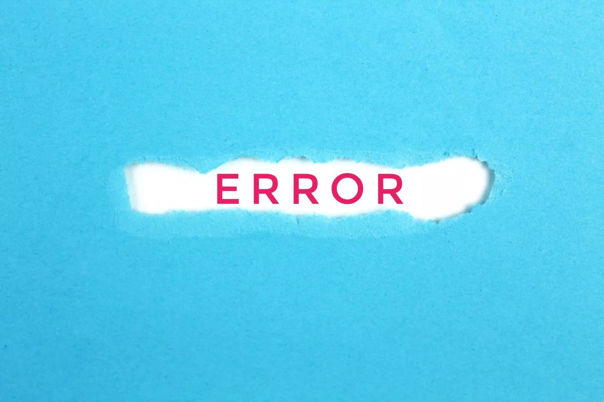 Blue background showcasing an error message in red font from ach return code r72