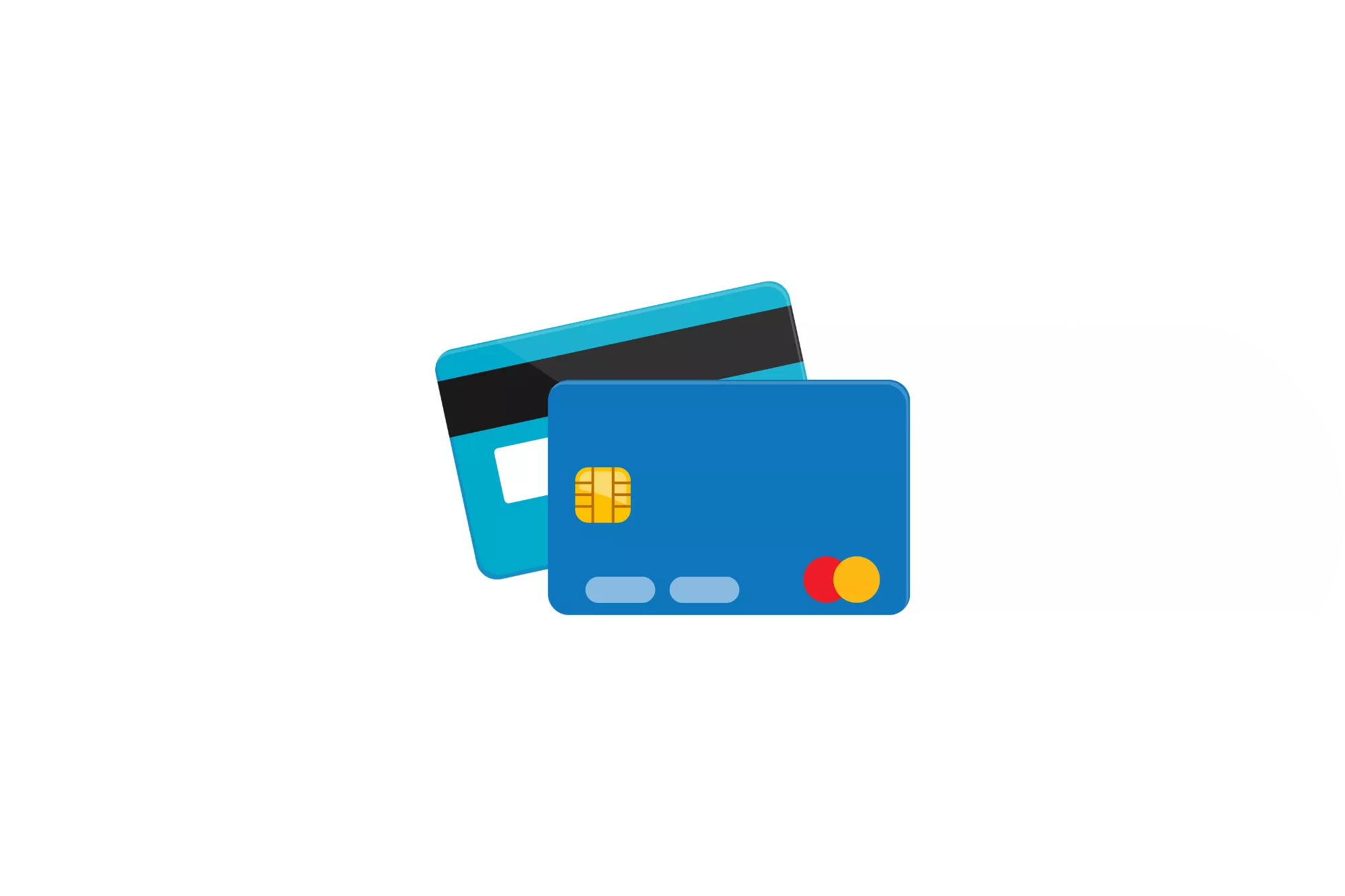 A cloud with credit cards in it to represent a payment gateway vs payment aggregator.