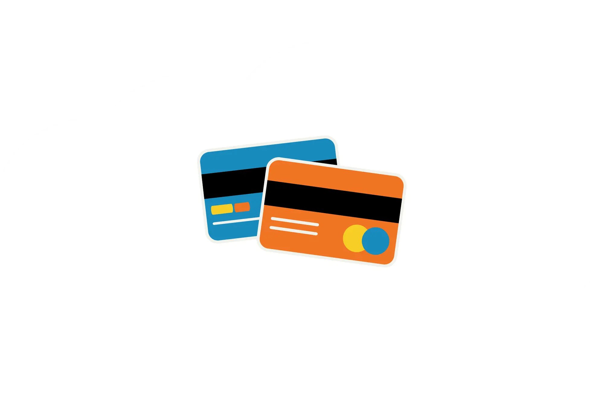 A cloud with credit cards in it to represent transunion vs experian credit score.