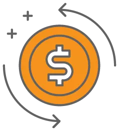 The chargeback symbol.