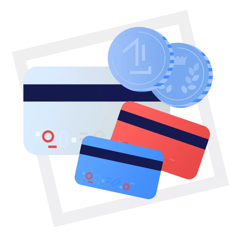 Credit cards that will be accepted after a company agrees to a business proposal.