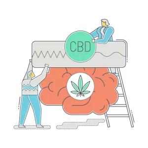 two people reading cbd brain waves with their cbd license in illinois