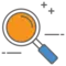 This is a magnifying glass search icon.