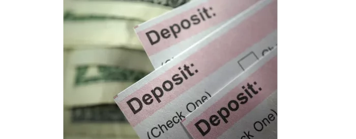 Three deposit slips for BTOT DEP.