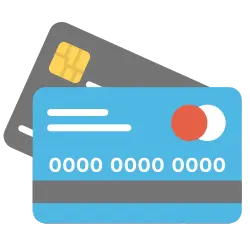 Two credit cards show the Visa and Mastercard Interchange Settlement.