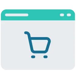 An ecommerce shopping cart in a browser window