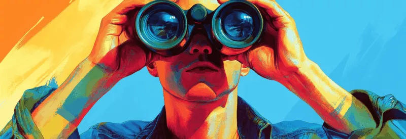 Visa monitoring program with binoculars