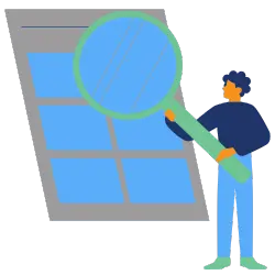 A man reviewing a list of requirements for an FFL license in Ohio with a giant magnifying glass.