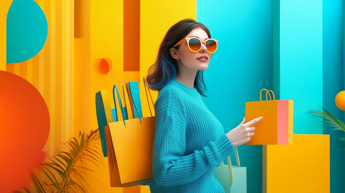 This woman compares sellvia vs shopify while shopping for her favorite items.