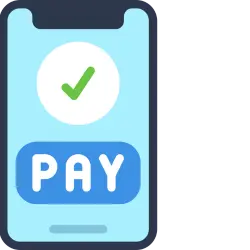 A phone using Payanywhere to accept credit card payments.