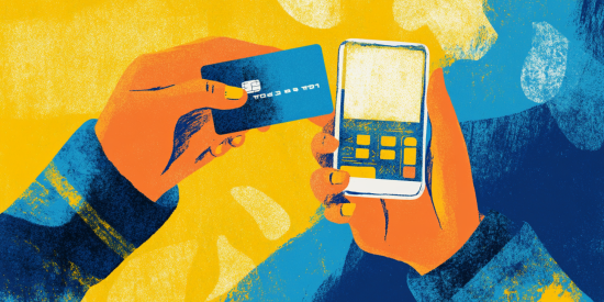NFC mobile payment with card and terminal