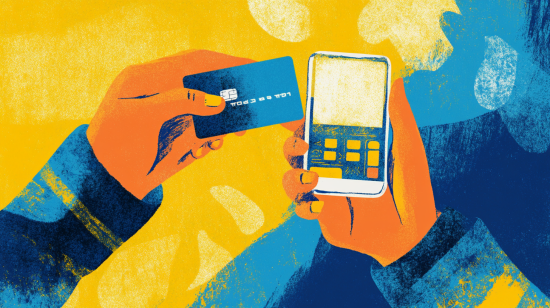 NFC mobile payment with card and terminal